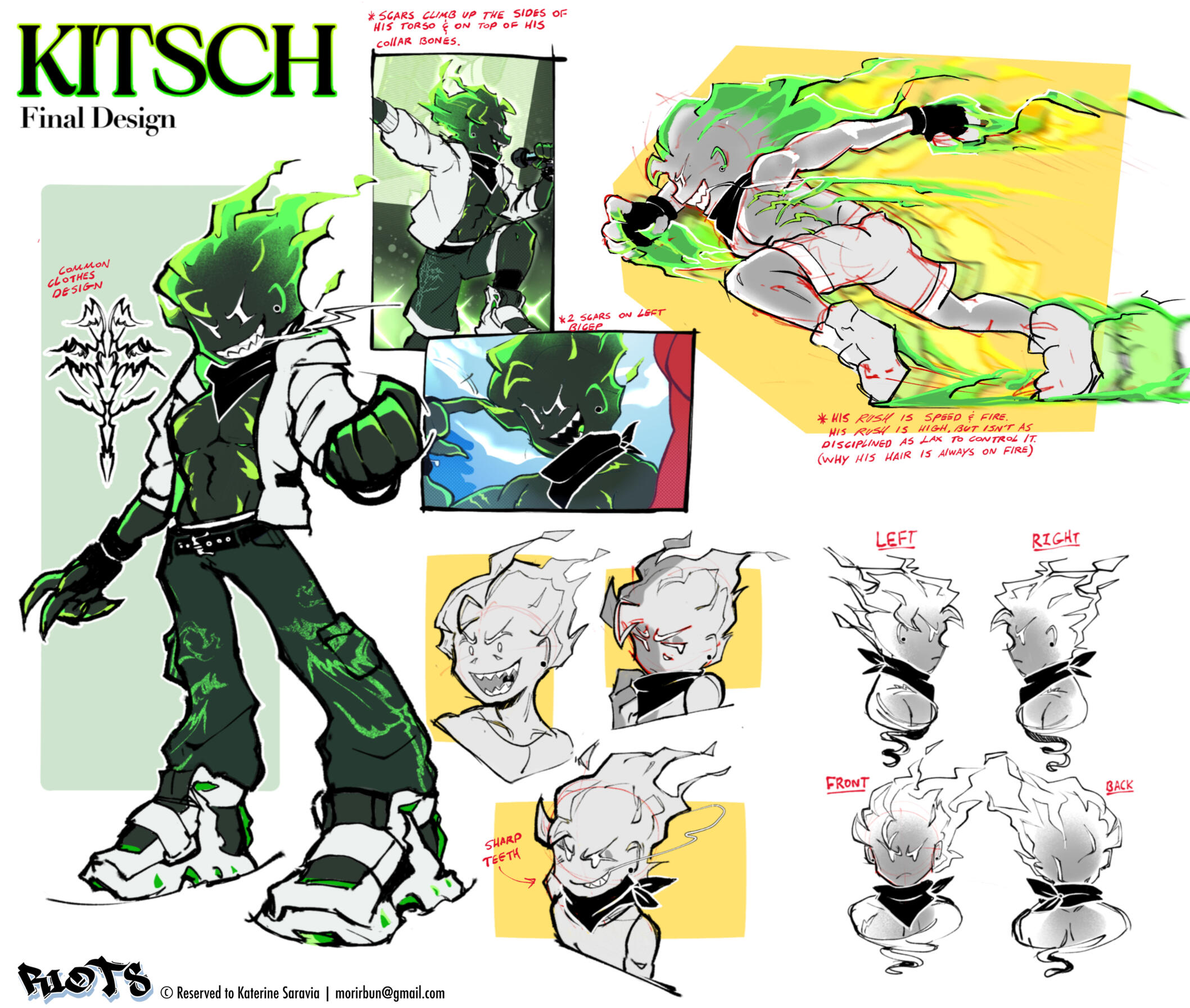 RIOTS | Kitsch Reference Sheet