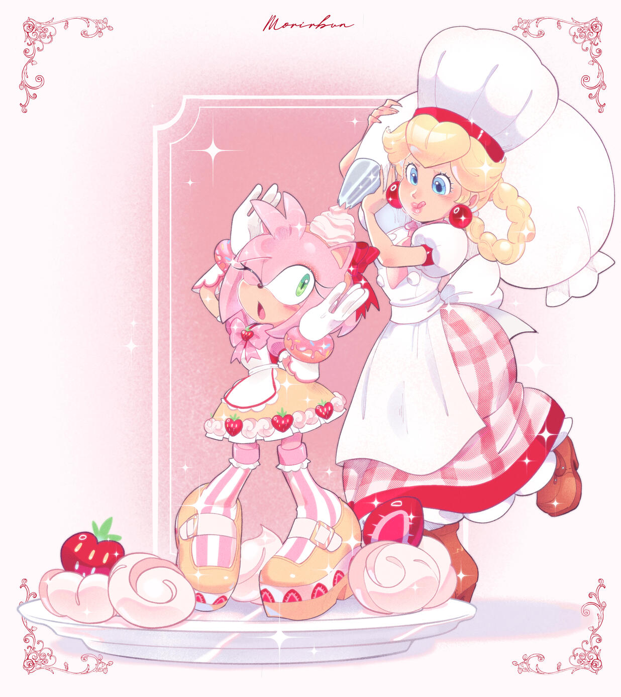 "Piece of Cake" Amy & Peach | Fanart
