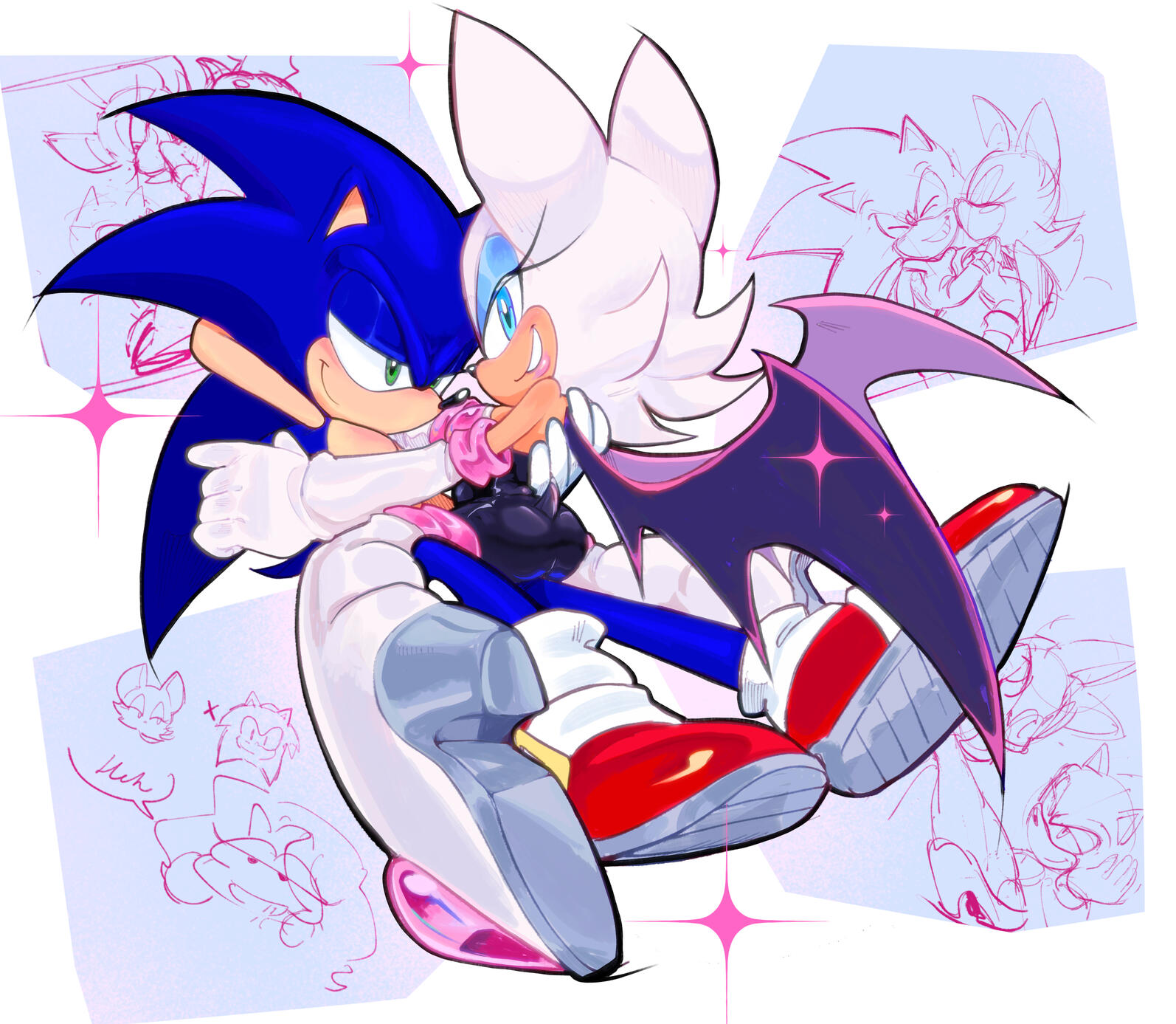 "Odd Pair" Sonic & Rouge | Fanart