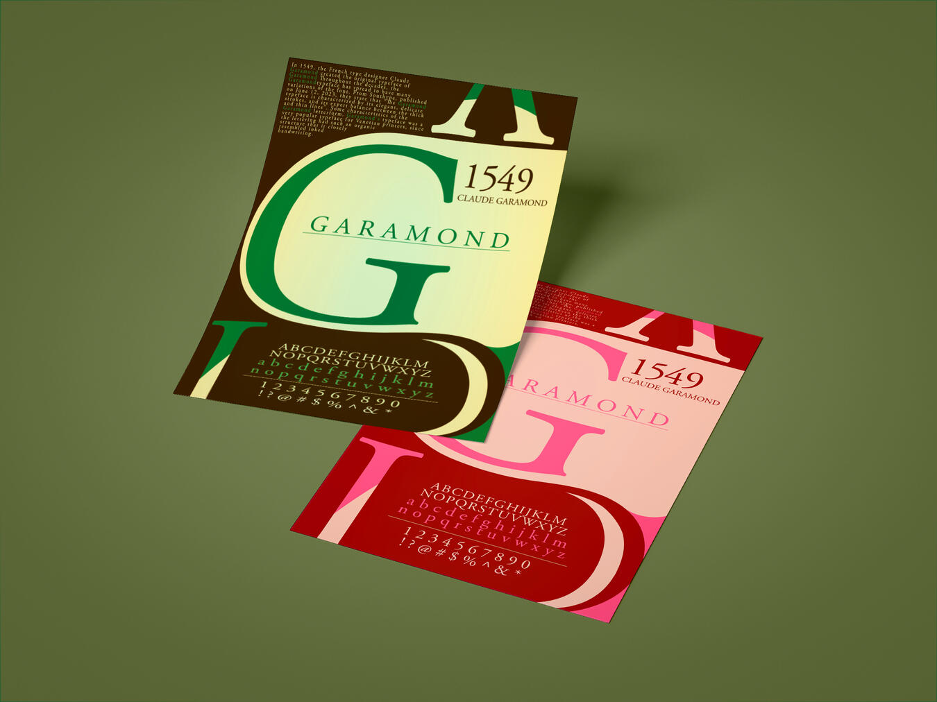 Garamond Poster - Design & Print